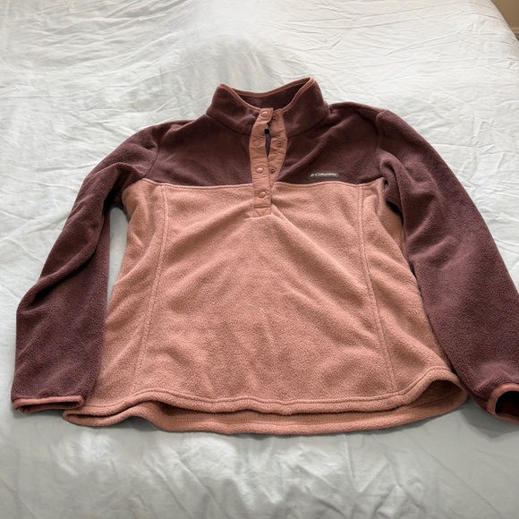 Columbia Women's Fleece Snap Neck Lot of 2 Medium Like New - Picture 3 of 7